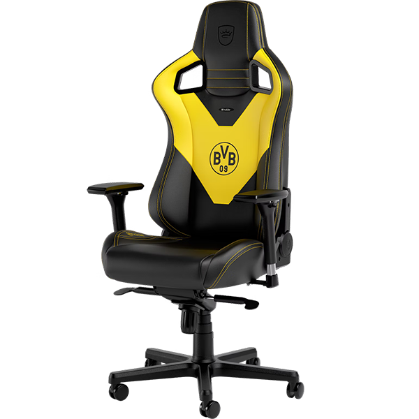 Noblechairs EPIC PU Leather Borussia Dortmund Edition Gaming Chair - Front View