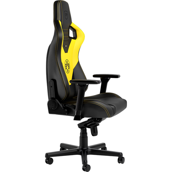 Noblechairs EPIC PU Leather Borussia Dortmund Edition Gaming Chair - Side View