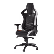 noblechairs EPIC Real Leather Gaming Chair - 4D Armrests (Black/White/Red) - image 3