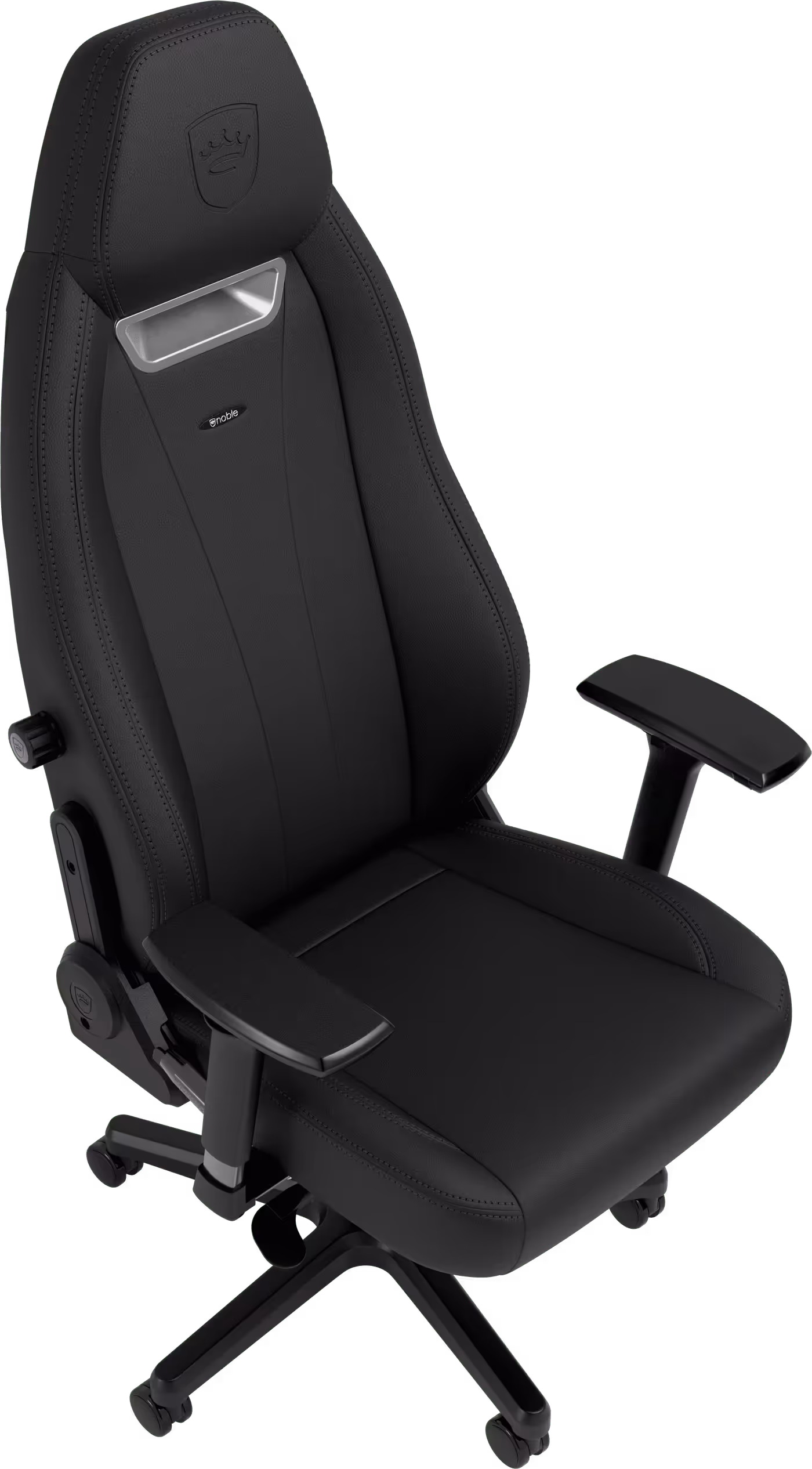 Detailed view of the noblechairs LEGEND Black Edition manufacturing precision