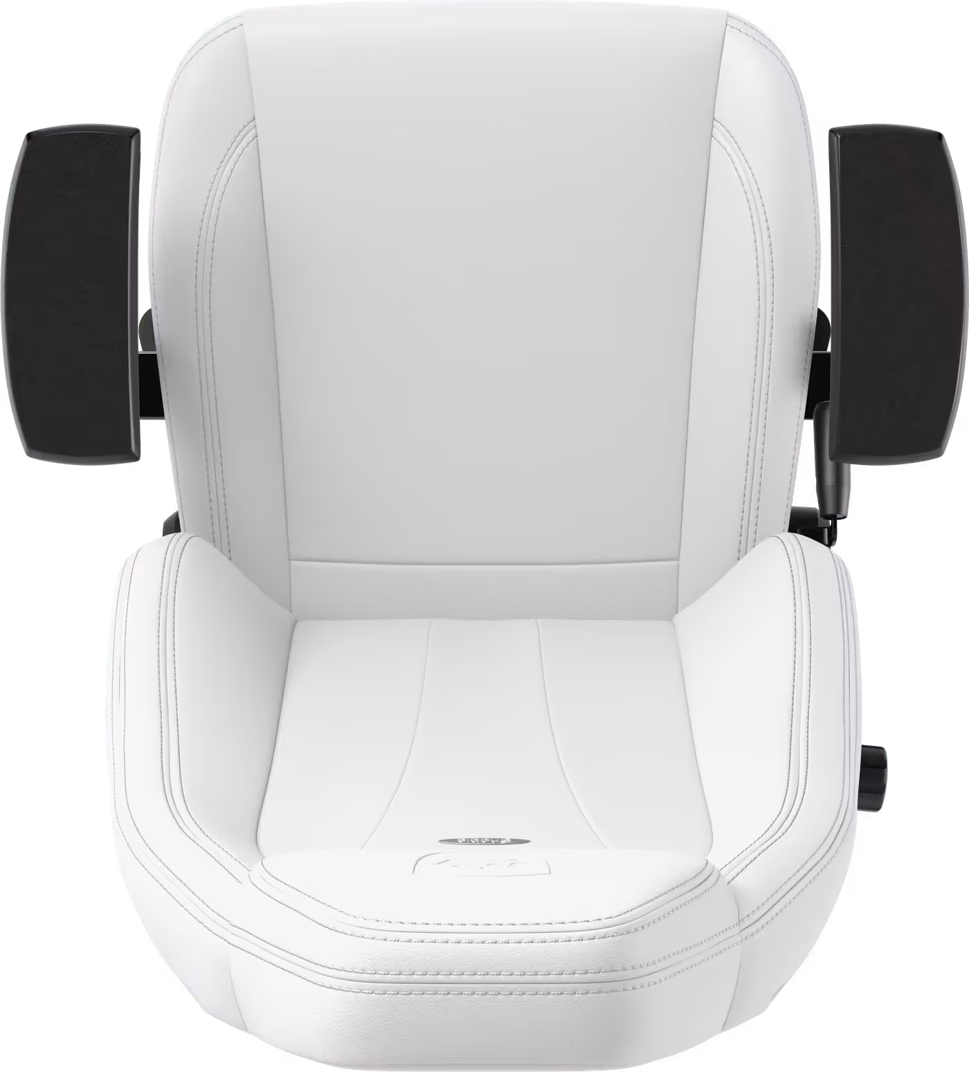 Ergonomic features including 4D armrests and adjustable lumbar support on the LEGEND White Edition