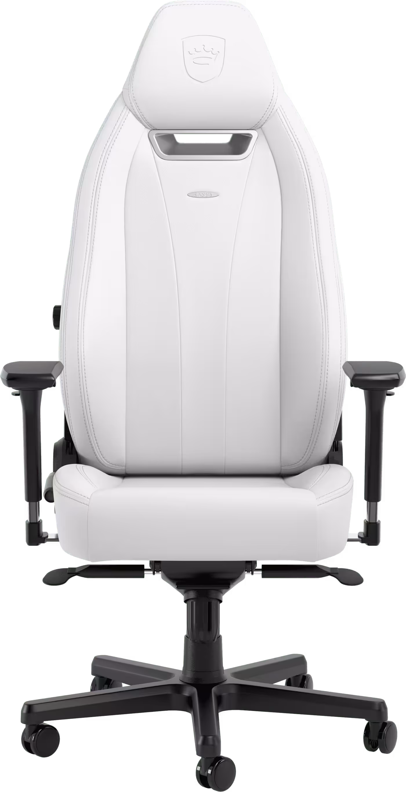 The noblechairs LEGEND gaming chair featuring a sleek, mature design suitable for professional workspaces