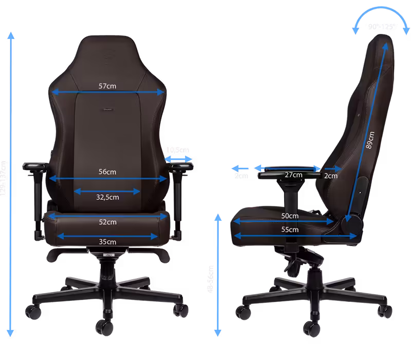 Design features of Noblechairs HERO JAVA Edition