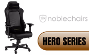 noblechairs HERO Real Leather Gaming Chair - Black - image 1