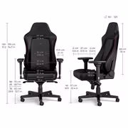 noblechairs HERO Faux Leather Gaming Chair, Lumbar, 4D Armrests (Black/Red) - image 7