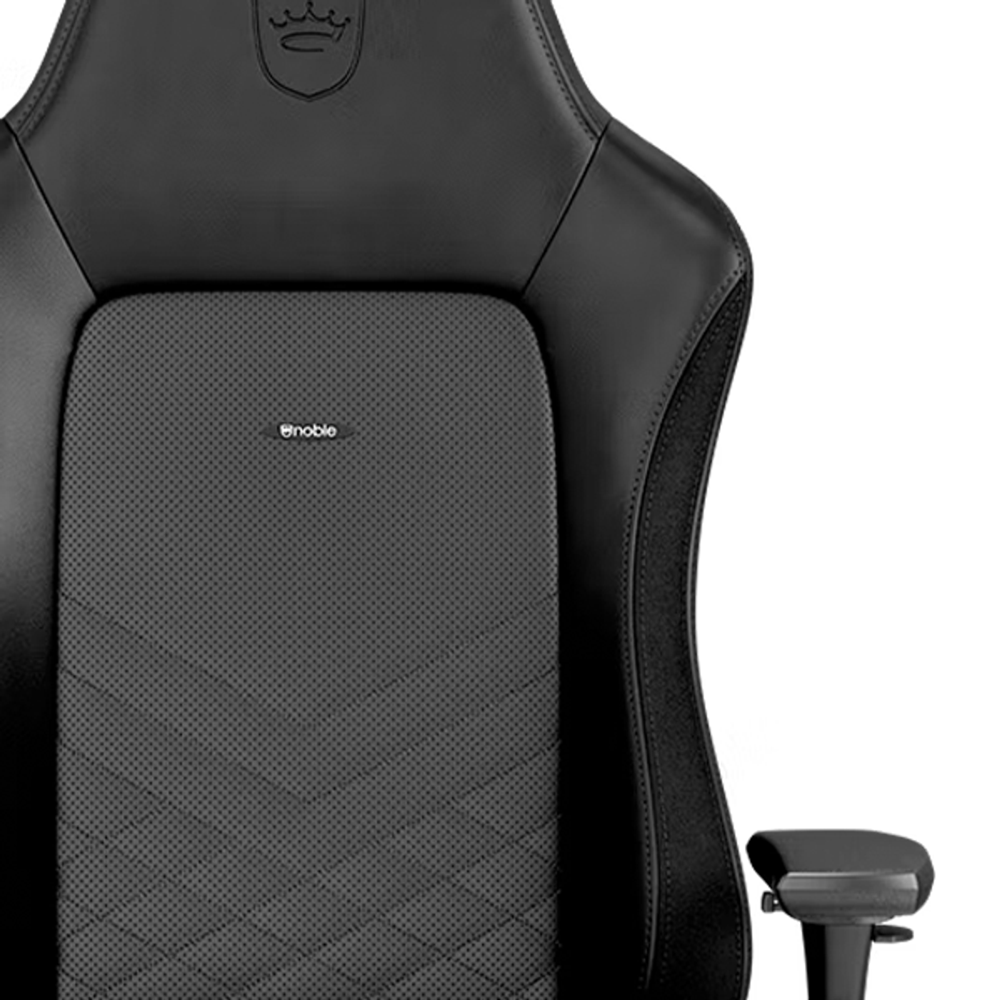 noblechairs HERO Series upholstery in real and PU leather finishes