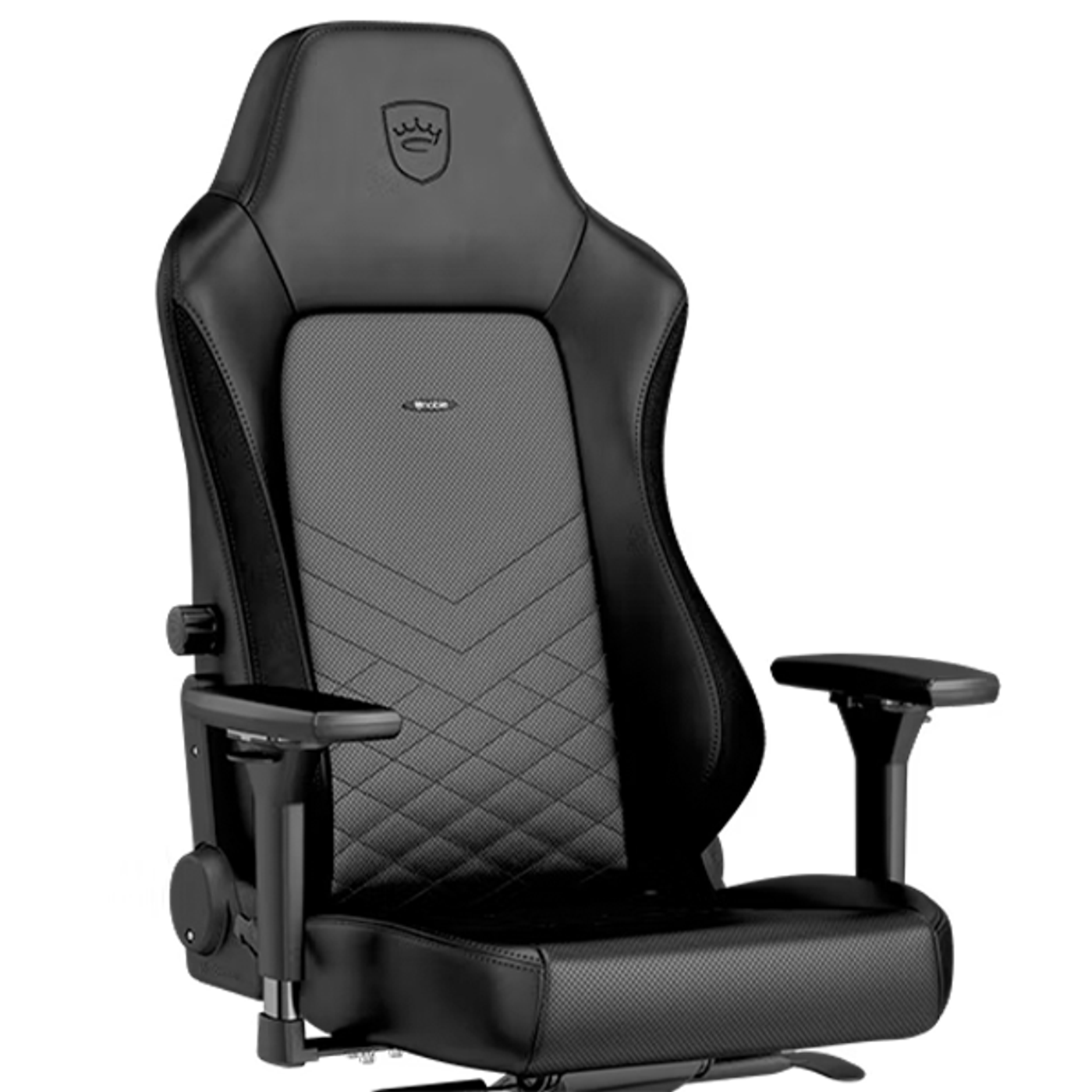 Ergonomic backrest curvature of the noblechairs HERO Series chair