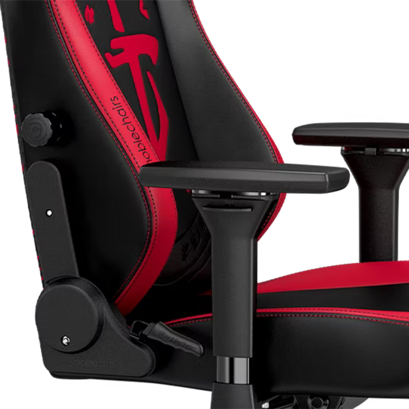 noblechairs HERO Series DOOM Edition chair with its integrated adjustable lumbar support
