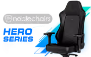 noblechairs Hero Gaming Chair - Black/Platinum White - image 1
