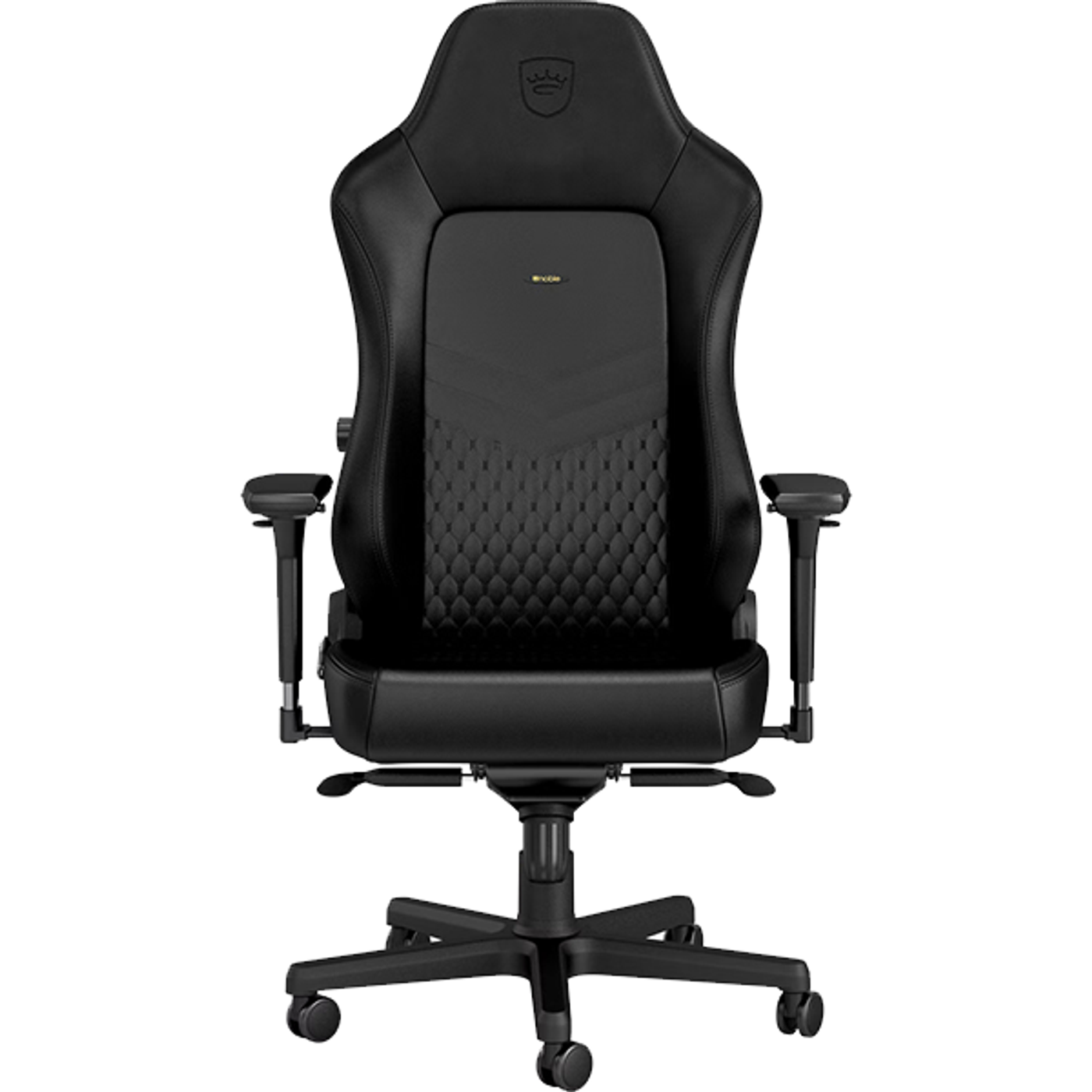 Enlarged backrest and seat area design of the Noblechairs HERO gaming chair