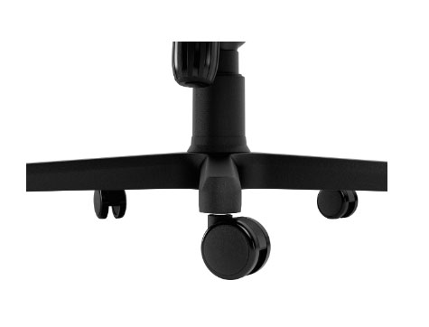 Robust base and wheels for all flooring types