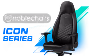 noblechairs ICON Faux Leather Gaming Chair, 4D Armrests (Black) - image 1