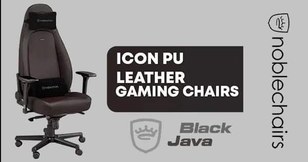 Pu Leather Noblechairs Icon Series Black Noblechairs ICON Gaming