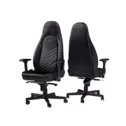 noblechairs ICON Faux Leather Gaming Chair (Black/Platinum/White) - image 8