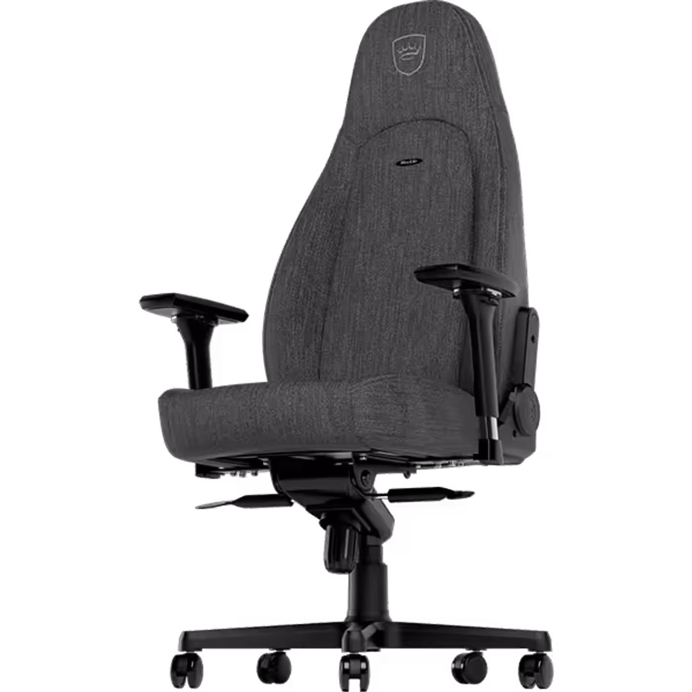 Strong solid aluminium base supporting the Noblechairs ICON TX structure