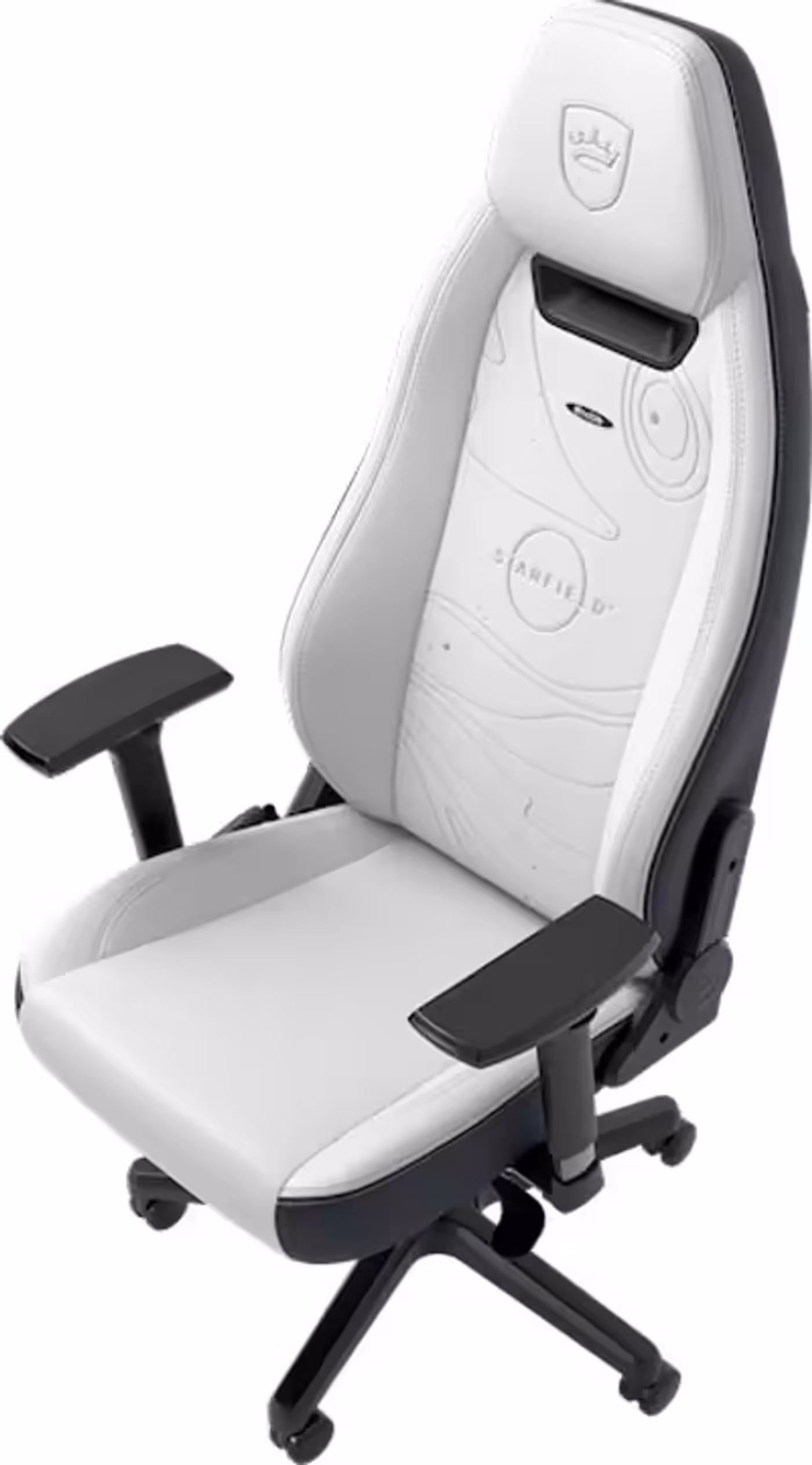 Adjustable components of the noblechairs LEGEND Starfield Edition chair