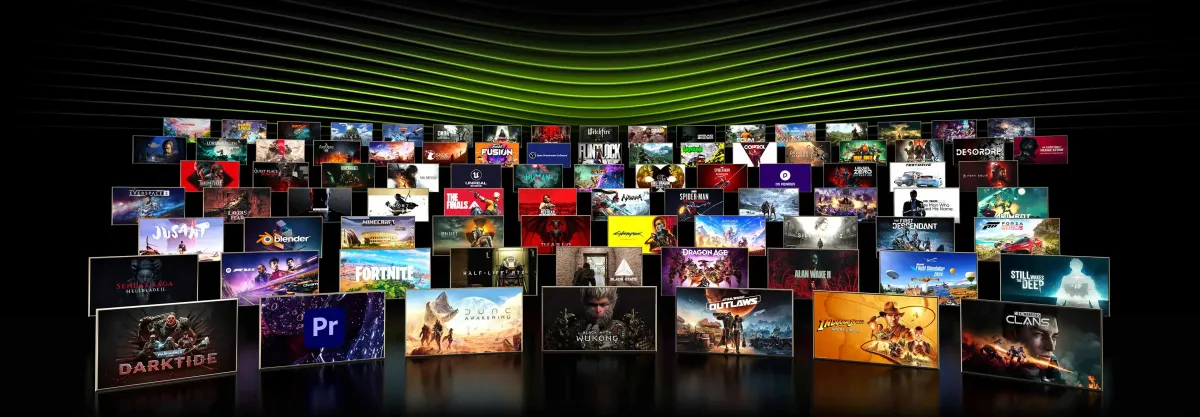 GeForce RTX 50 series laptop graphics background