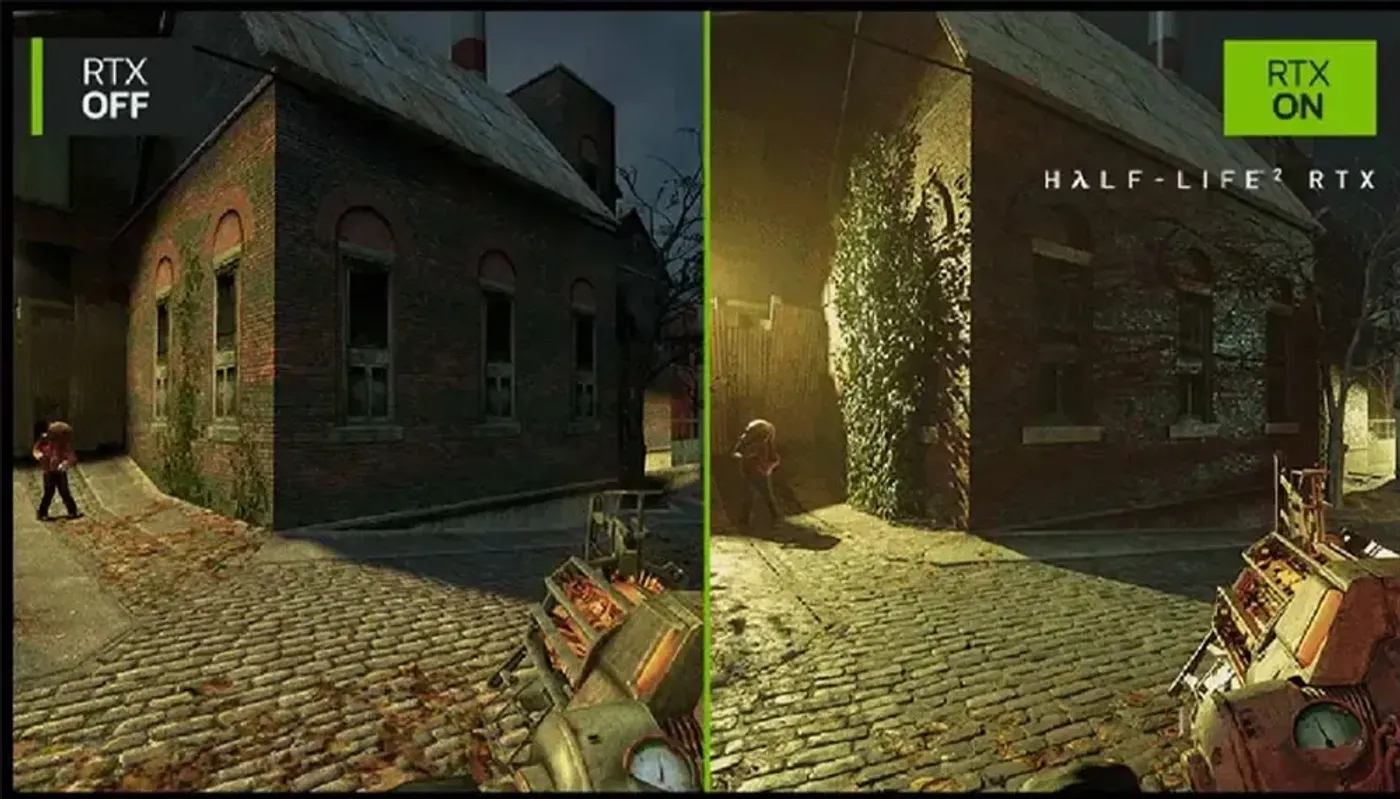 NVIDIA RTX ray tracing and AI rendering technologies