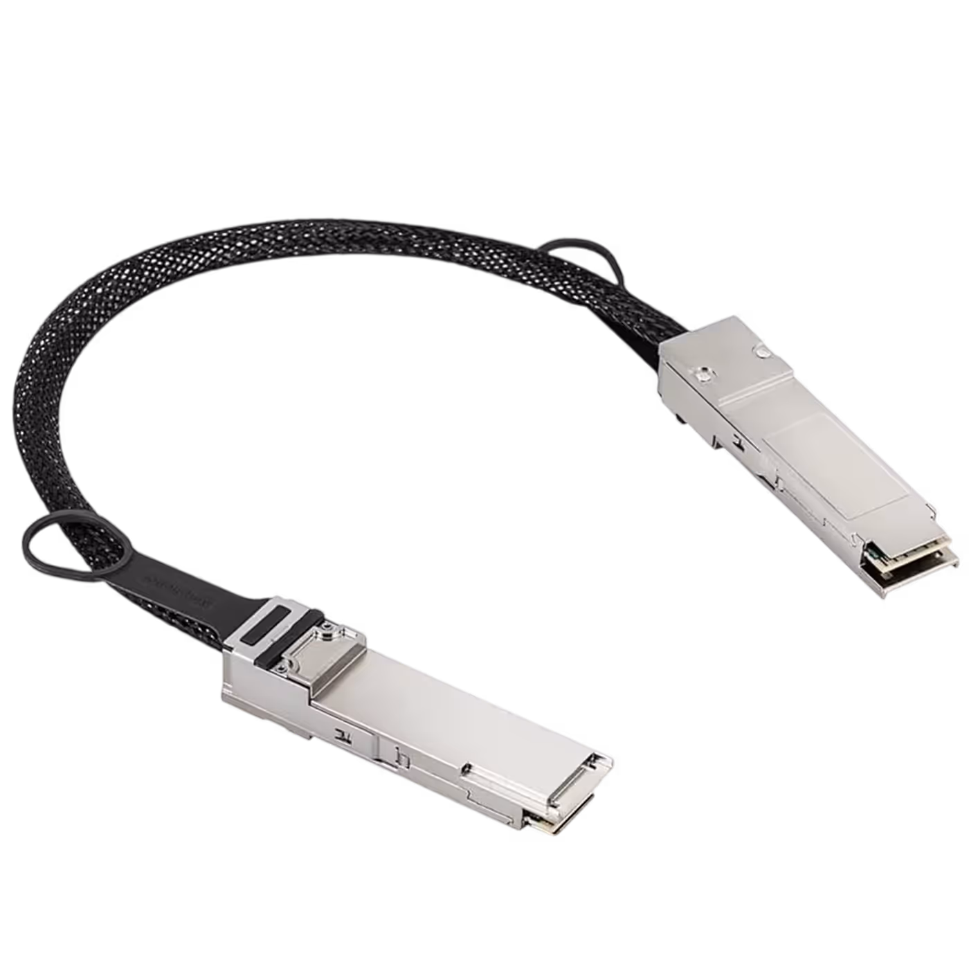 DGX Spark BDL cable showing QSFP-to-QSFP 112G direct-attach connection