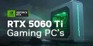 GeForce RTX 5060 Ti Gaming PC's