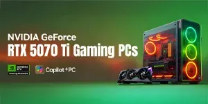 GeForce RTX 5070 Ti Gaming PC's
