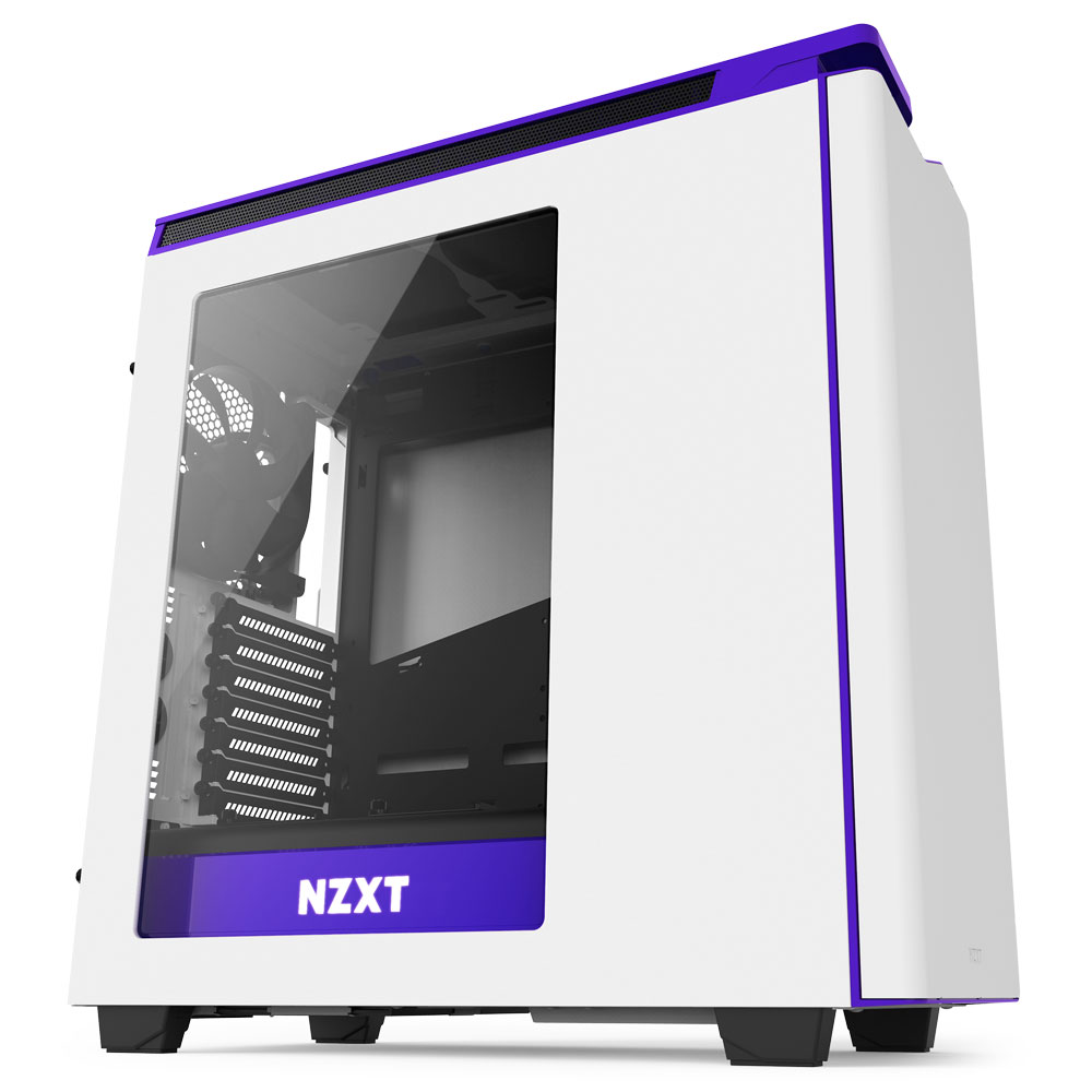 [新品]ミドルタワー PCケース NZXT H440 ホワイト NZXT H440 White & Purple Performance Gaming Case | Evetech