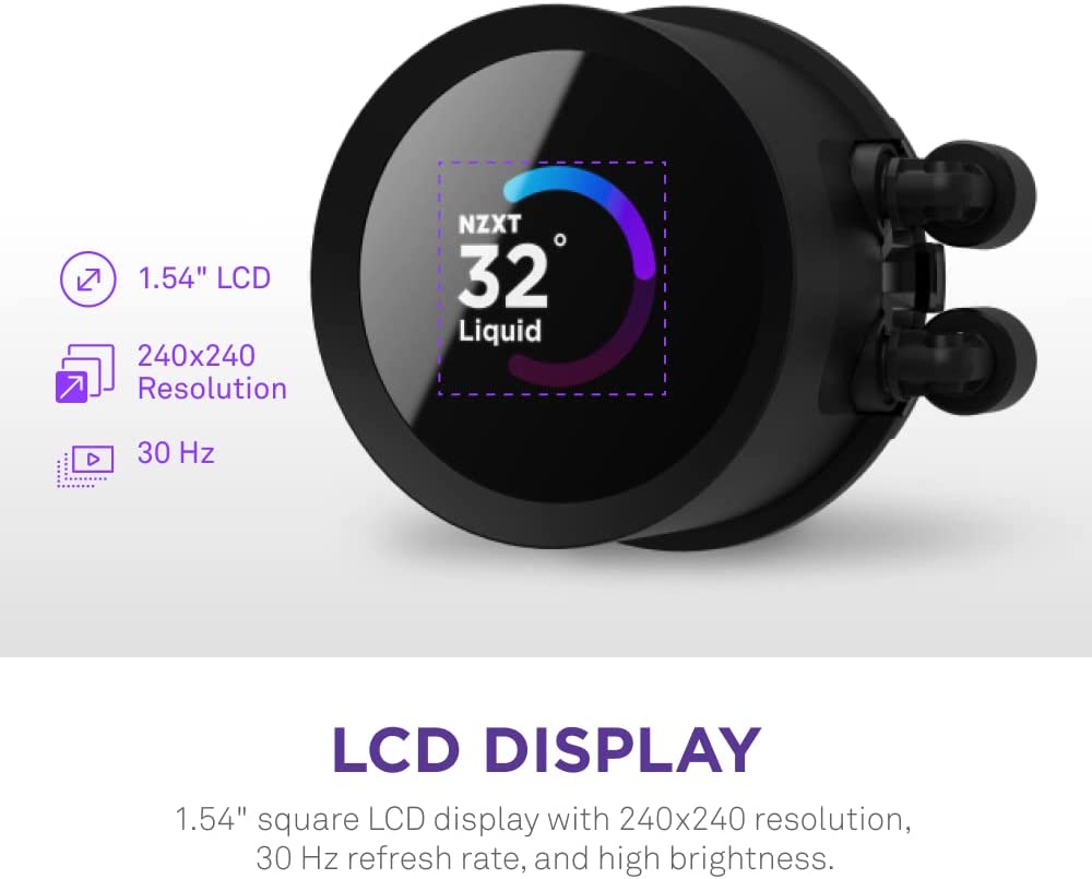 NZXT Kraken 240mm AIO Liquid Cooler - Black | High-Performance