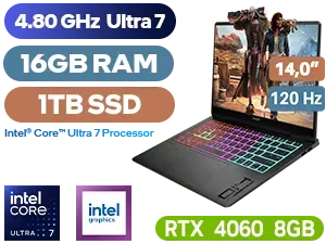 OMEN Transcend by HP 14 Intel Core Ultra 7 RTX 4060 Gaming Laptop - Image 1
