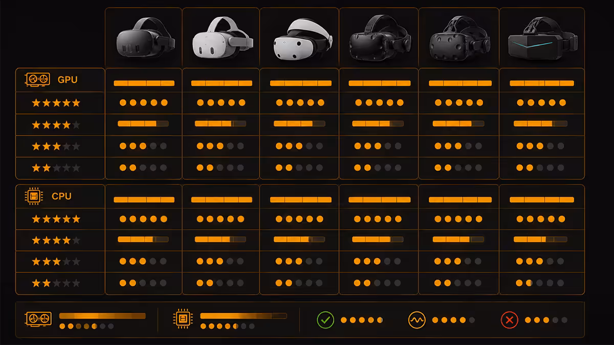 GPU CPU tier per VR headset