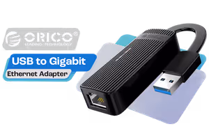 Orico ORICO-UTK-U3-BK-BP USB3.0 to Gigabit Ethernet Adapter - image 1