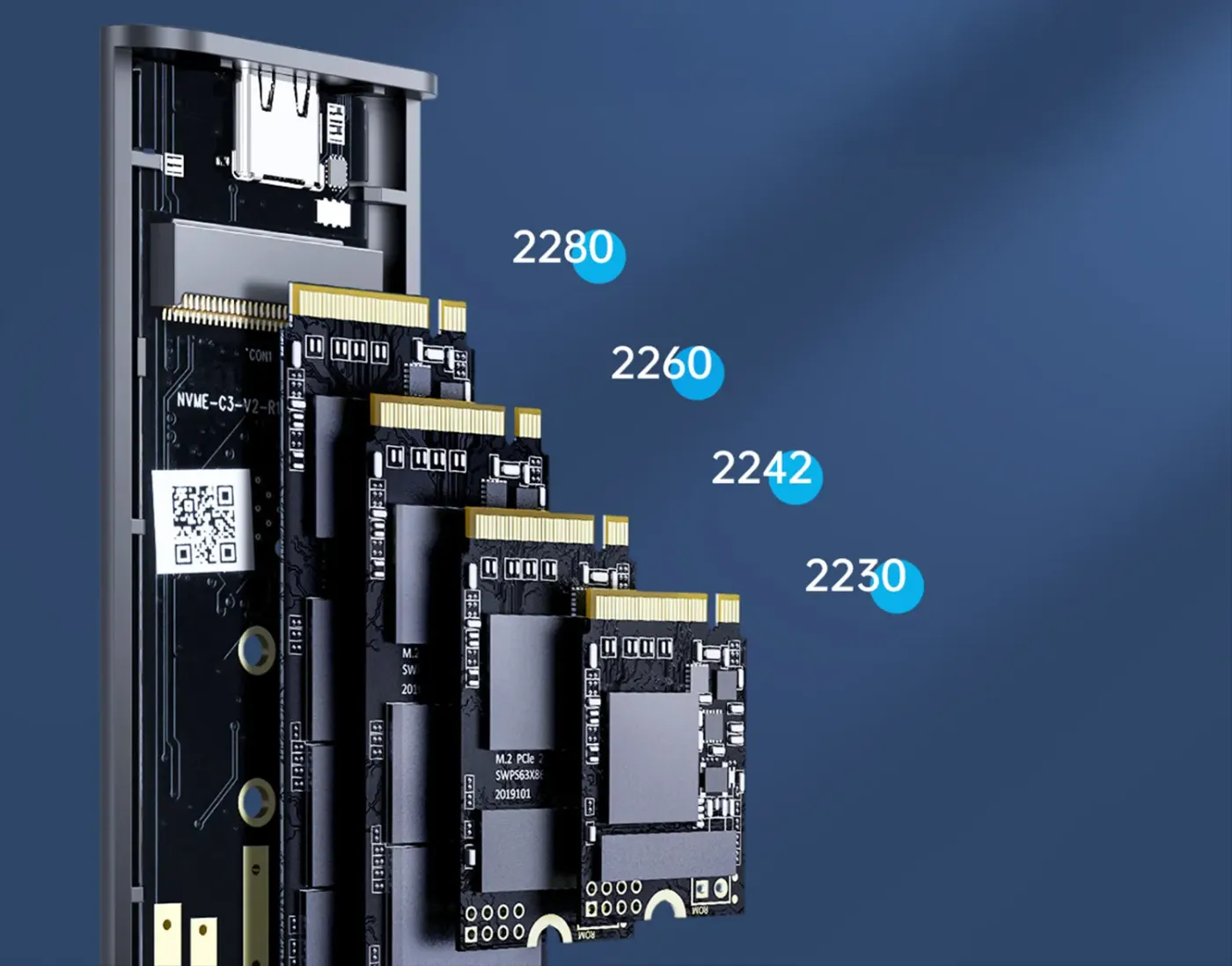 Tool-free drive installation in the ORICO dual-bay enclosure