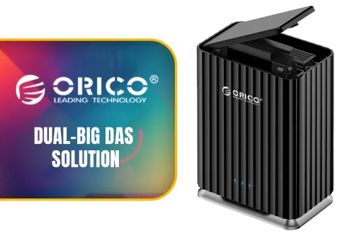 Orico ORICO-9728C3 Dual-Big DAS 5Gbps USB-C Storage | Evetech