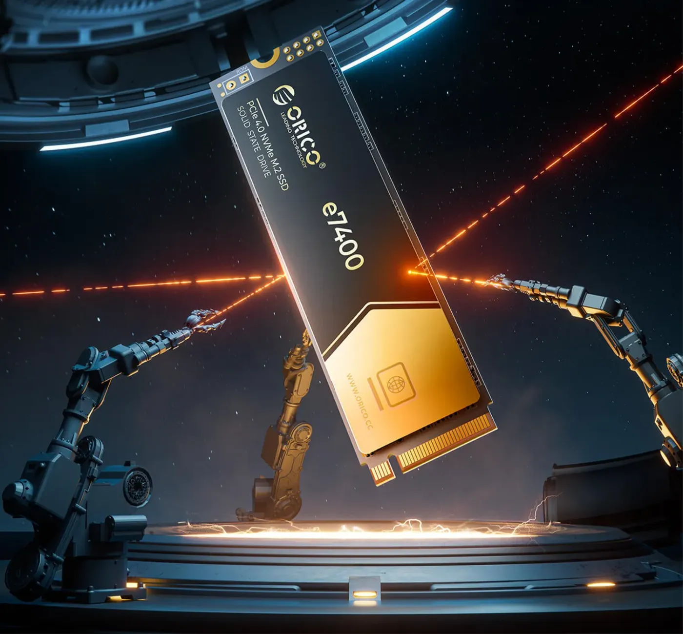 ORICO e7400 4TB M.2 NVMe SSD — PCIe Gen4, PS5 Ready | Evetech