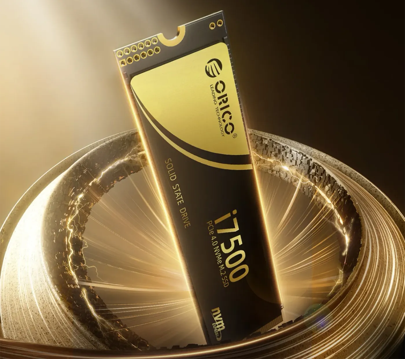 ORICO i7500 1TB M.2 NVMe SSD shown as a PCIe Gen 4 2280 stick