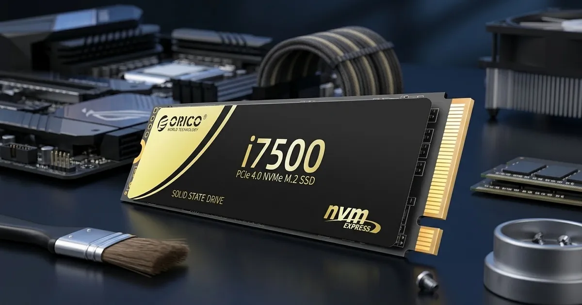 ORICO i7500 2TB PCIe Gen4 NVMe SSD — Up to 7,200MB/s | Evetech