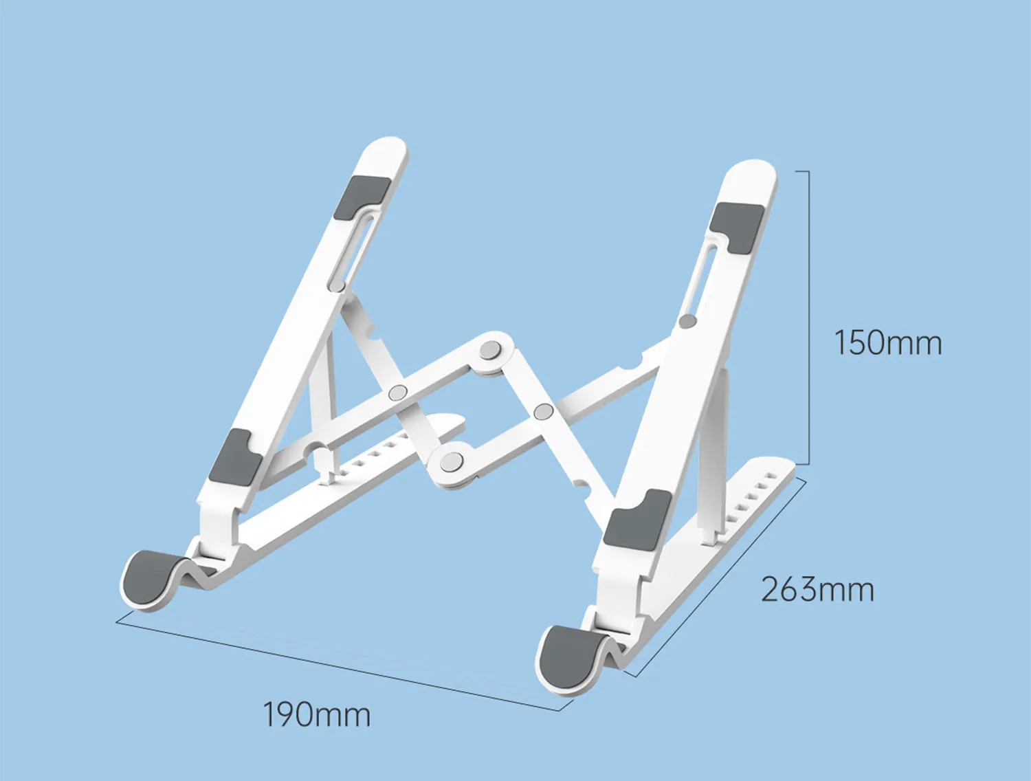Specification sheet for ORICO laptop stand