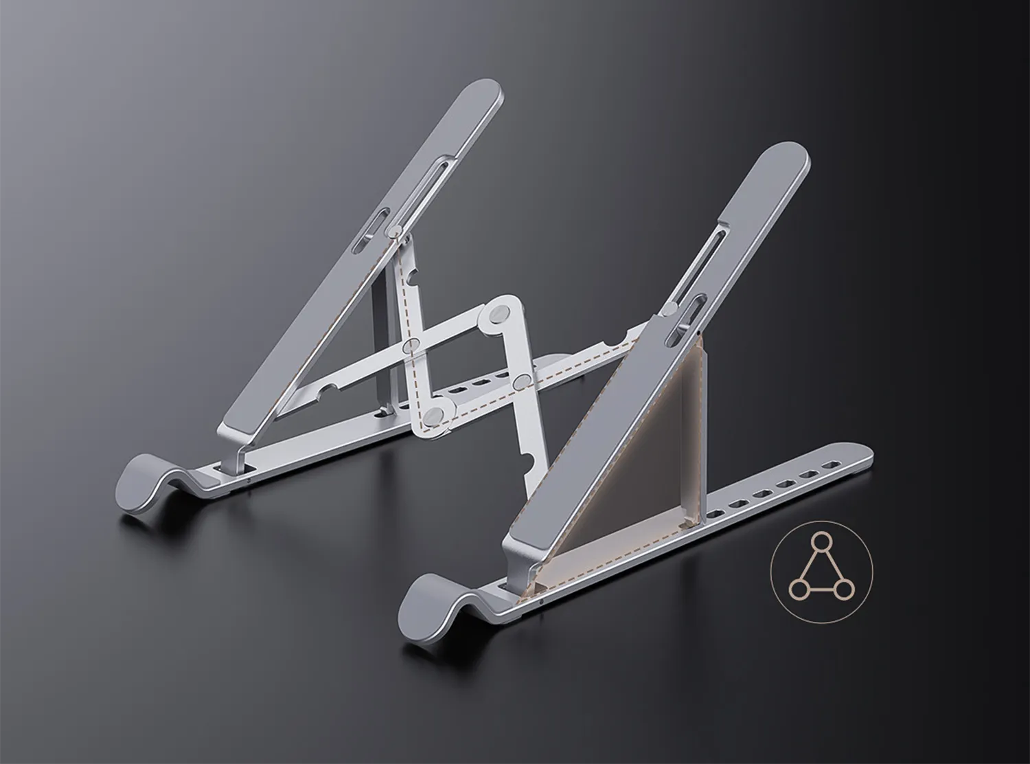 ORICO laptop stand double-M frame for stable typing