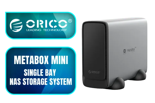 Orico MetaBox Mini Single Bay NAS Storage System - Image 1
