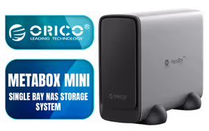 Orico MetaBox Mini Single Bay NAS Storage System Orico MetaBox Mini Single Bay NAS Storage System - Image 1