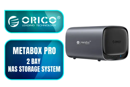 Orico MetaBox Pro 2 Bay NAS Storage System - Image 1