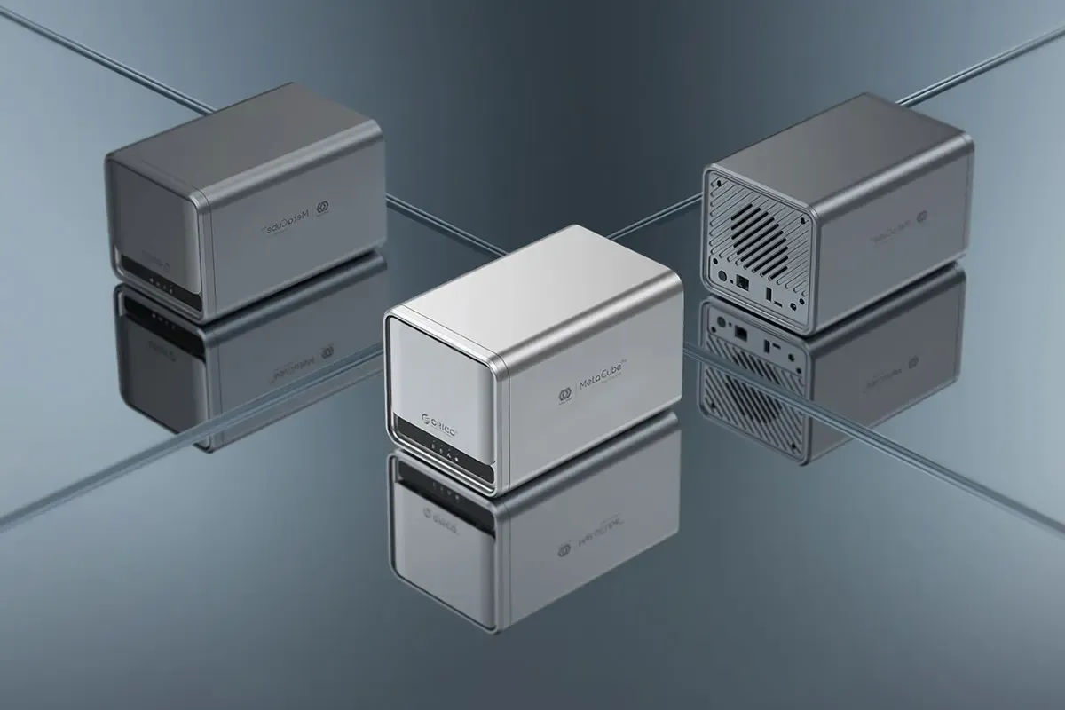 Orico NAS MetaCube Pro private cloud enclosure with dual bays (mobile)