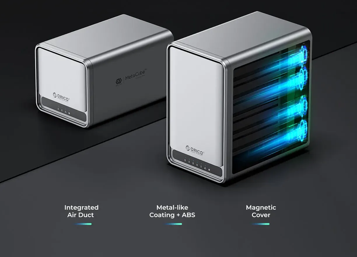 Orico MetaCube ORICO-TS200-EU-GY-BP NAS 40TB Private Cloud | Evetech
