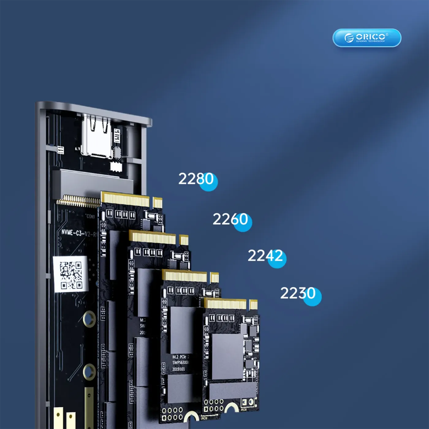 Cross-platform compatible ORICO SSD enclosure