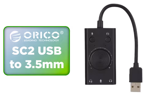 Orico SC2 USB to 3.5mm External Sound Card - Image 1