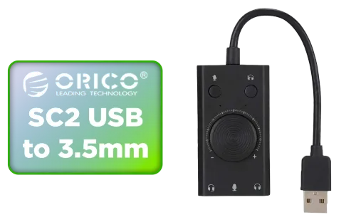 Orico SC2 USB to 3.5mm External Sound Card - Image 1