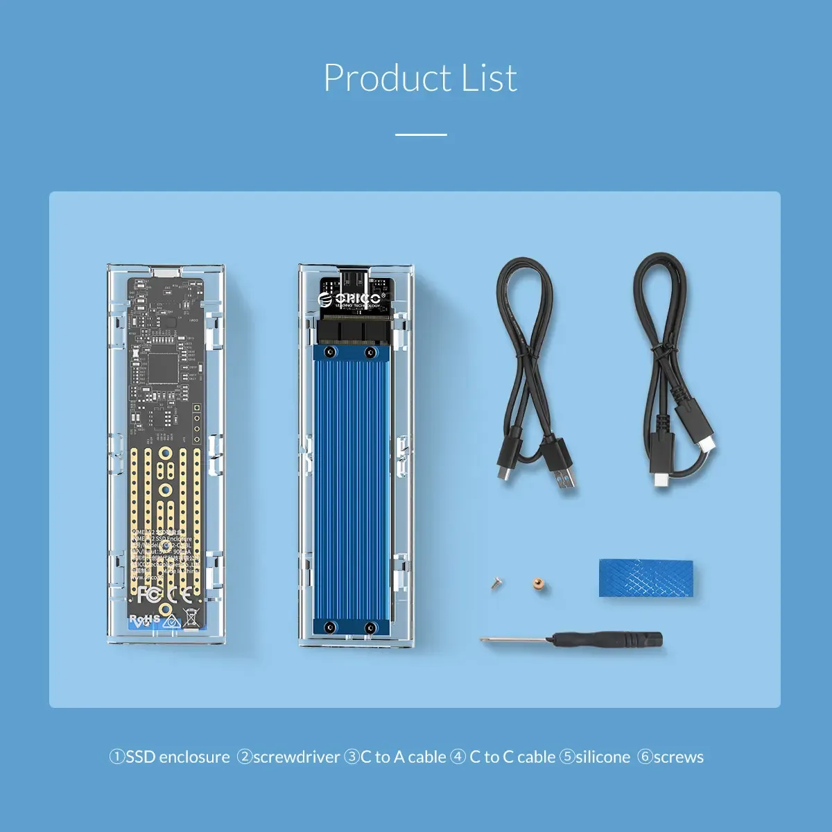 ORICO TCM2-C3 NVMe SSD Enclosure USB3.1 10Gbps | Evetech