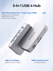 [OPEN BOX] Orico UB4-SV 6-in-1 USB Hub — Dual 4K@60Hz, 40Gbps - image 4