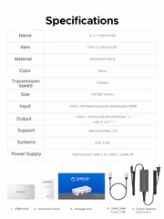 [OPEN BOX] Orico UB4-SV 6-in-1 USB Hub — Dual 4K@60Hz, 40Gbps - image 15