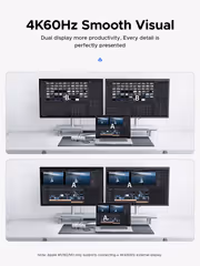 [OPEN BOX] Orico UB4-SV 6-in-1 USB Hub — Dual 4K@60Hz, 40Gbps - image 16
