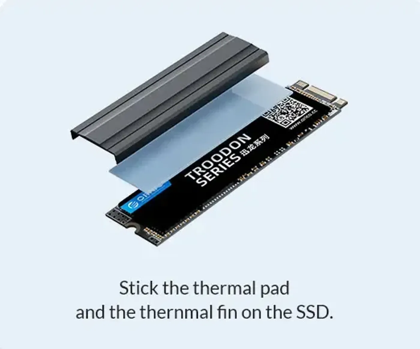 Portable ORICO SSD enclosure connected to a Type-C phone